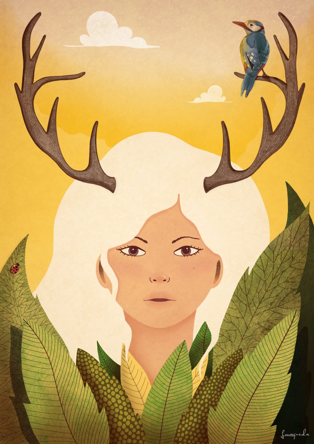 Deer Girl by Lorena Maqueda